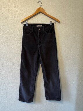 Grey Levi's Coduroys Ribcage Straight Ankle